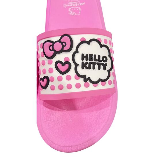 Hello Kitty by Sanrio Women's EVA Beach Slide Sandals pink  size 11 - Picture 8 of 10